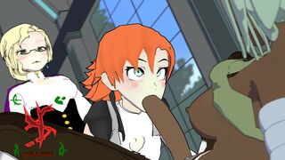 Nora stuffed by Glynda and Emerald [SFM-Slayer]
