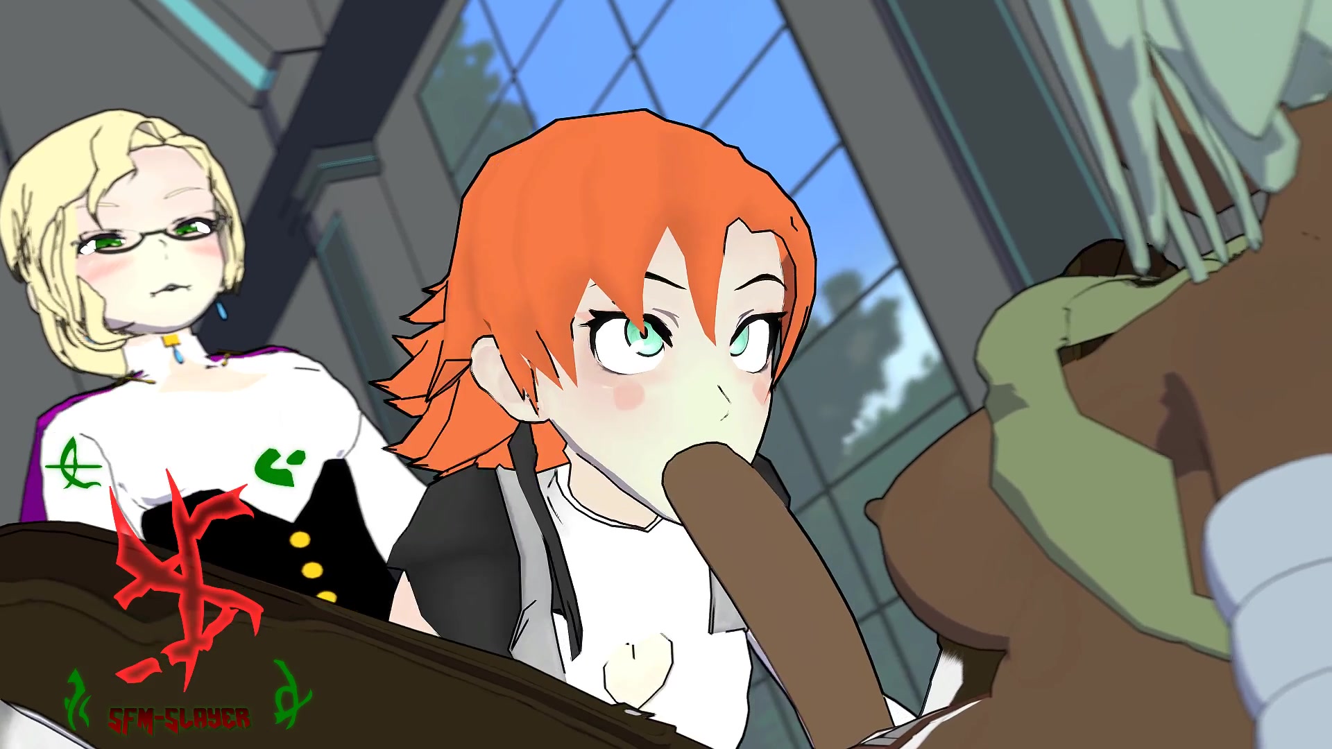Nora Stuffed By Glynda And Emerald Sfm Slayer