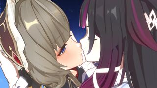 Columbina x Sandrone Kissing 4K