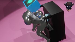 Karen thinking about Sheldon.