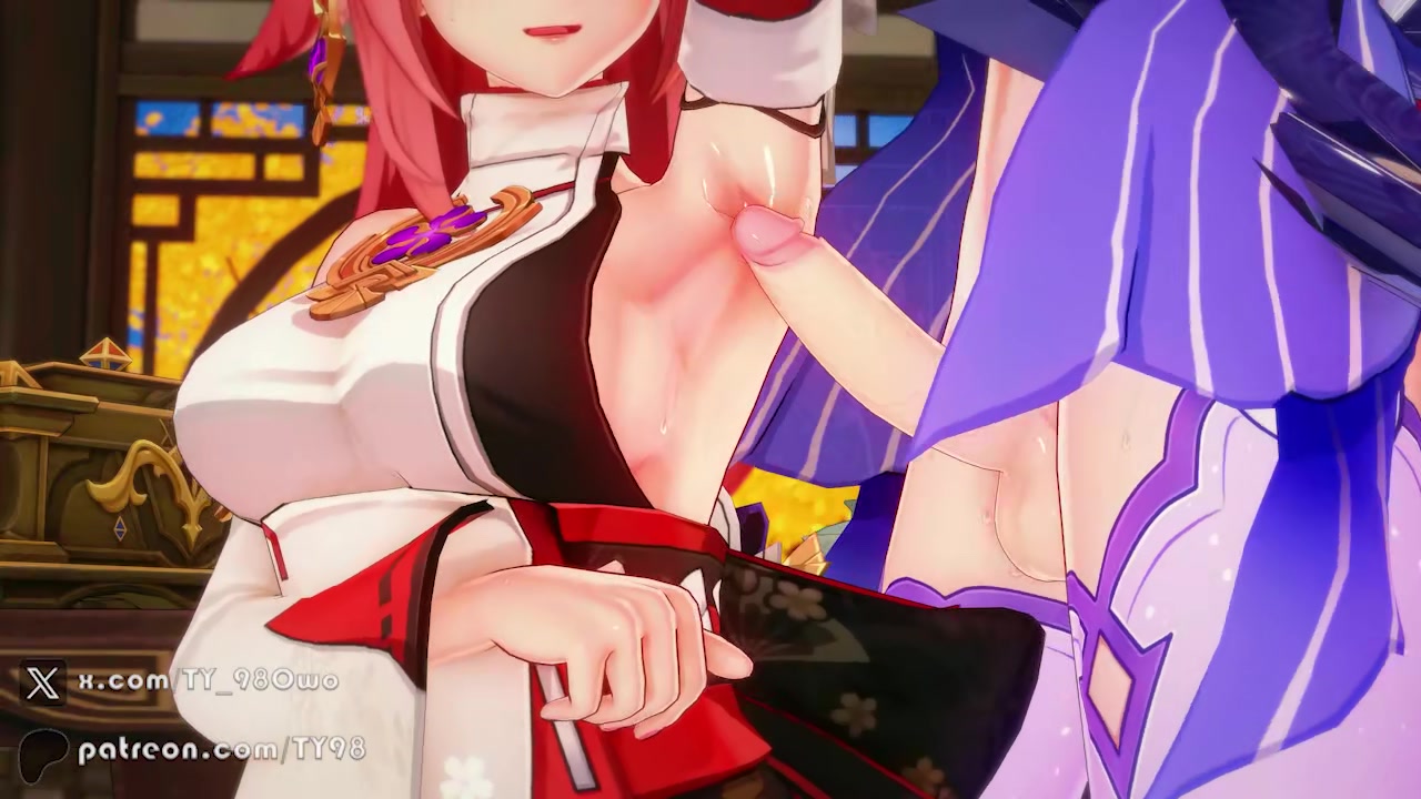 Kokomi X Yaemiko Futasex (Sound)