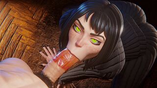 Blowjob from a vampire