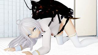 Alya-san gets attacked by a giant cockroach in the toilet and gets pregnant