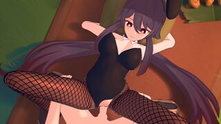 Hu Tao Bunnygirl Genshin Impact Animation #14