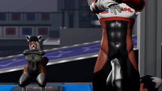 Public Gym Fuck Red Panda Cumflation Breeding