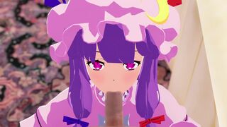 Patchouli pov blowjob