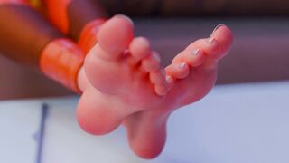 D.VA and Tracer foot licking