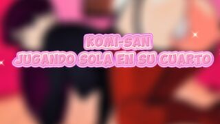 Komi-san playing with a dildo