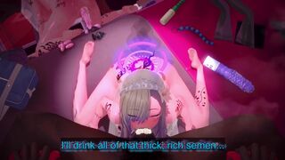 QOS♠️⚠️Asuna Ichinose: The female dog serves her new owner [eng sub]