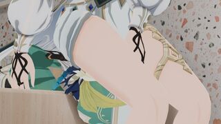 (Genshin) Lisa Femdom Neckbreak Facesitting Smother