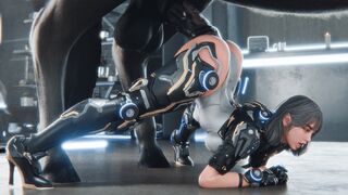 Ultimate bunny fucked by thick horsecock