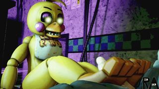 Toy Chica Footjob