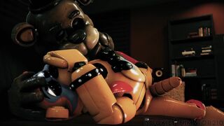 Freddy Fazbear fucks Glamrock Freddy Fazbear
