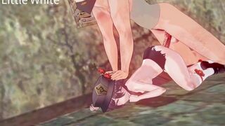 Hu Tao, who discovered the treasure, was unfortunately captured by a group