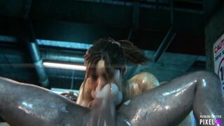 Claire Redfeld used and abused (made by [Pixel3D])