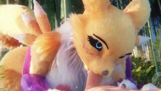 Renamon pleasing her master『Furromantic』