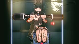 Miyabi is being tickled