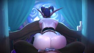 Night elf reverse riding