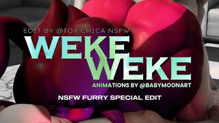 WEKE WEKE - BABYMOONART ANIMATIONS | NSFW FURRY SPECIAL EDIT