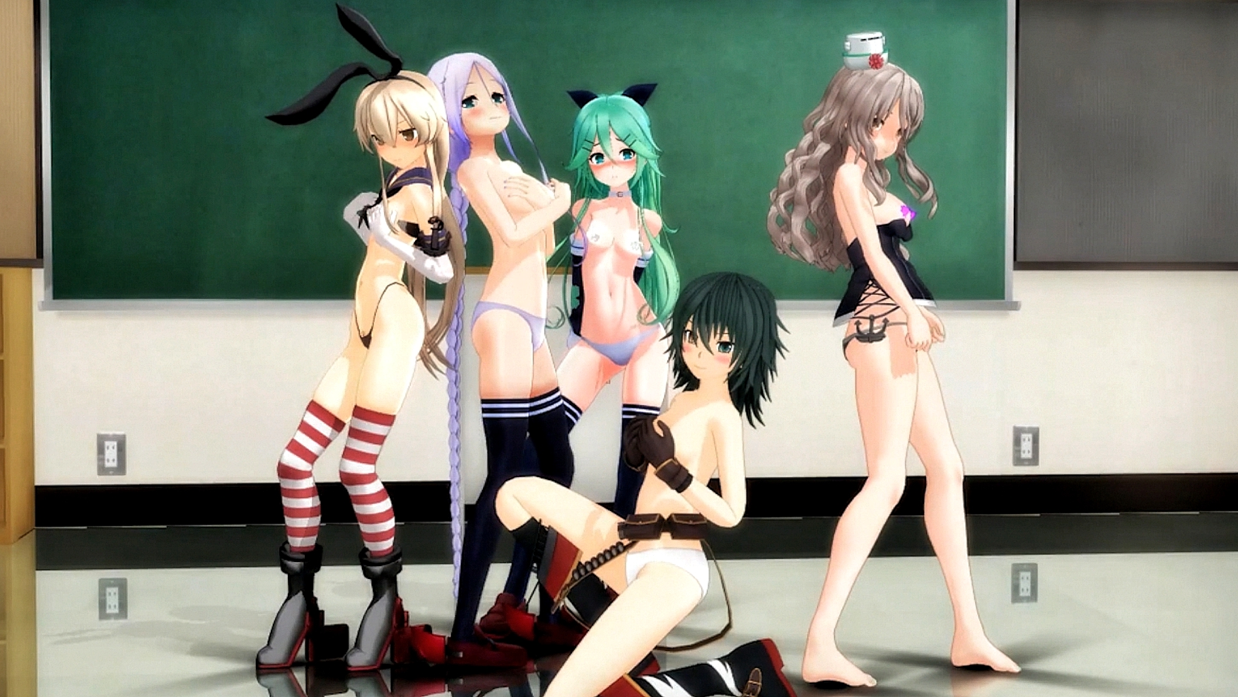 Shimakaze Fleet Girls Carry Me Off Mmd R18 Kusogaki Vj