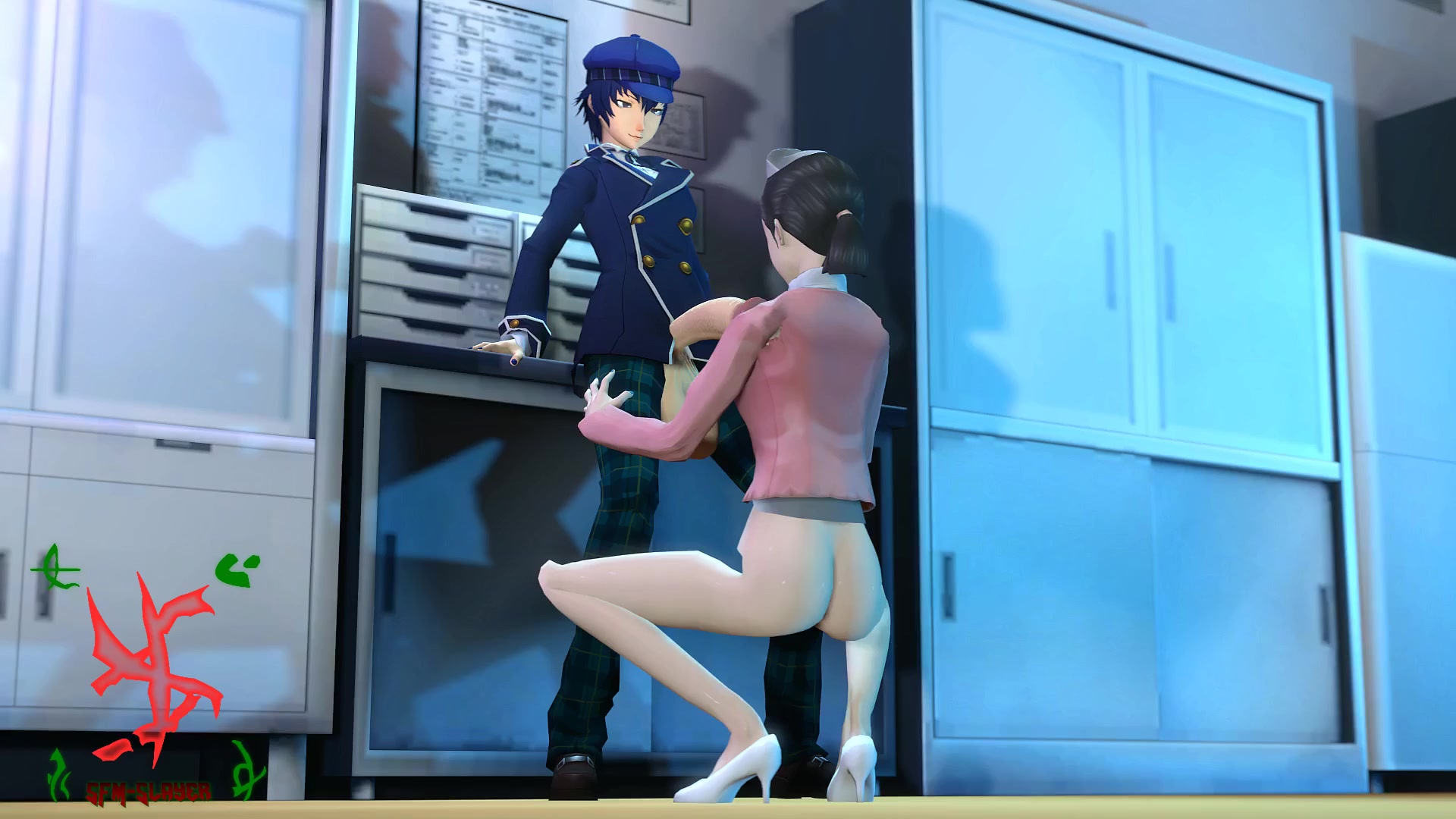 Naoto Shirogane X Sayoko Ureha Sfm Slayer