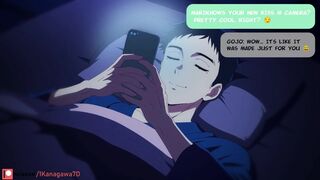 Gojo gets a pic from Marin