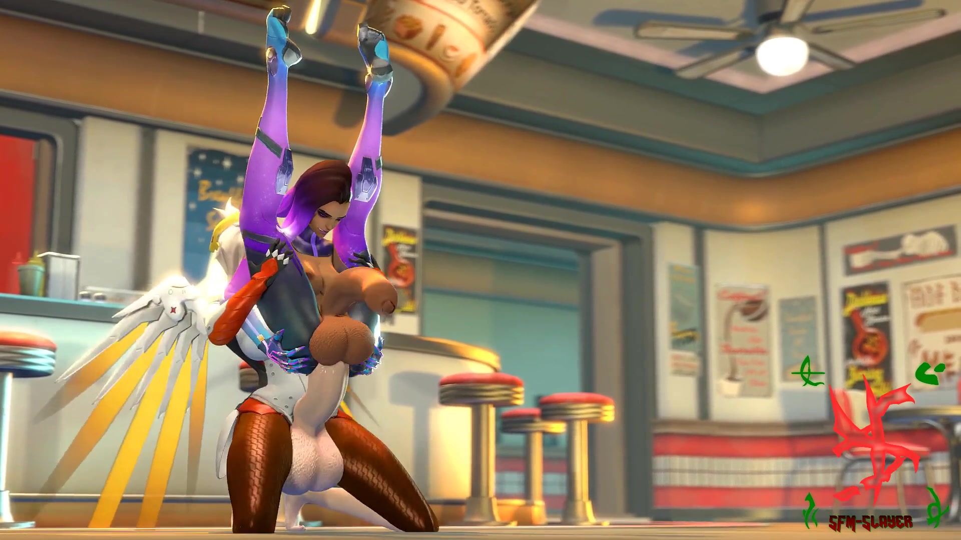 Mercy And Sombra Sfm Slayer