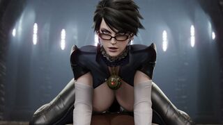 Bayonetta Cowgirl (black) [AxenAnim]