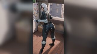 Black Cat Twerk [NO WM][Waosart][4K60FPS]