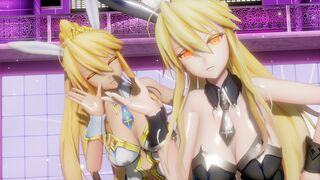 [Fate/MMD] Artoria Ruler & Alter Kiss Fox