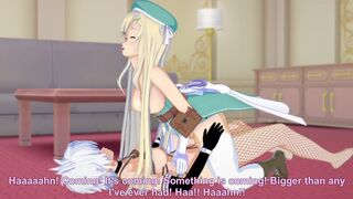 Yomi and Miyabi futa hentai sex