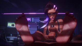 Sombra Femdom Handjob (Black Male)