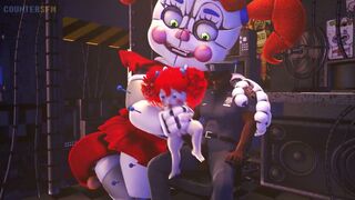 Poppy and circus baby helpin the night guard