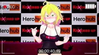 Invisible Girl gets very visibly knocked up in a Herohub porno!