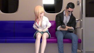 Marin got caught on the train