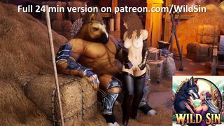 Black Knight girl and Horse Knight