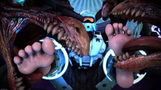 [AnKhajiit] Commission - Carolina in the Jackal Cell (Helmet)