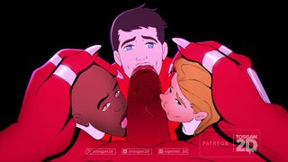 Red Ranger X Lord Zedd