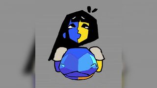 Ena got stuck in a wall