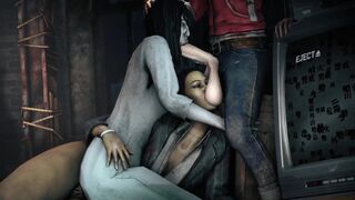 Sadako x Futa Survivors (Dead By Daylight x The Ring Futanari)