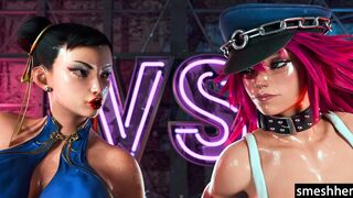 Chun Li vs Poison [Smeshher][4K60FPS]