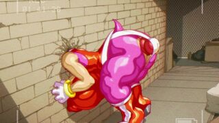 Penetrating Amy through the wall [UNCENSORED]