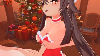 Hu Tao Santa Genshin Impact Animation #22