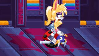 Bunnie riding Motobug