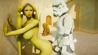 Twi'lek fucked by Stormtrooper