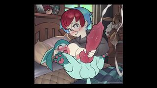 [smugbluefaun] Glaceon & Sylveon [UNFINISHED WIP]