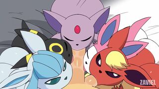 [Zaviel] Eeveelution Femboy Orgy [EXTENDED CUT]