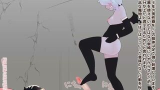 Femdom Footjob Semen Draining [Japanese]