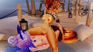 Cuddles at the beach [AmberShine]