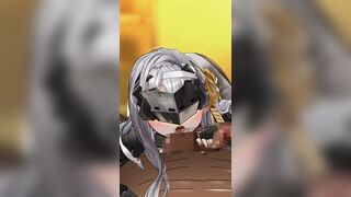 girl captures you and gives you a blowjob (masked)